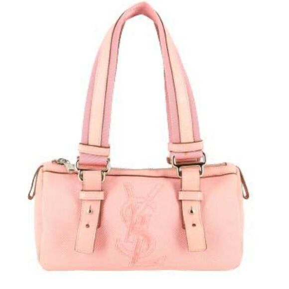 Yves Saint Laurent Light Pink Canvas Shoulder Bag Great Condition - Picture 2 of 10